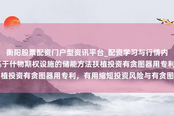 衡阳股票配资门户型资讯平台_配资学习与行情内容汇总 国网山西肯求基于什物期权设施的储能方法扶植投资有贪图器用专利，有用缩短投资风险与有贪图偏差