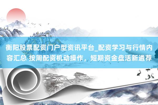 衡阳股票配资门户型资讯平台_配资学习与行情内容汇总 按周配资机动操作，短期资金盘活新遴荐